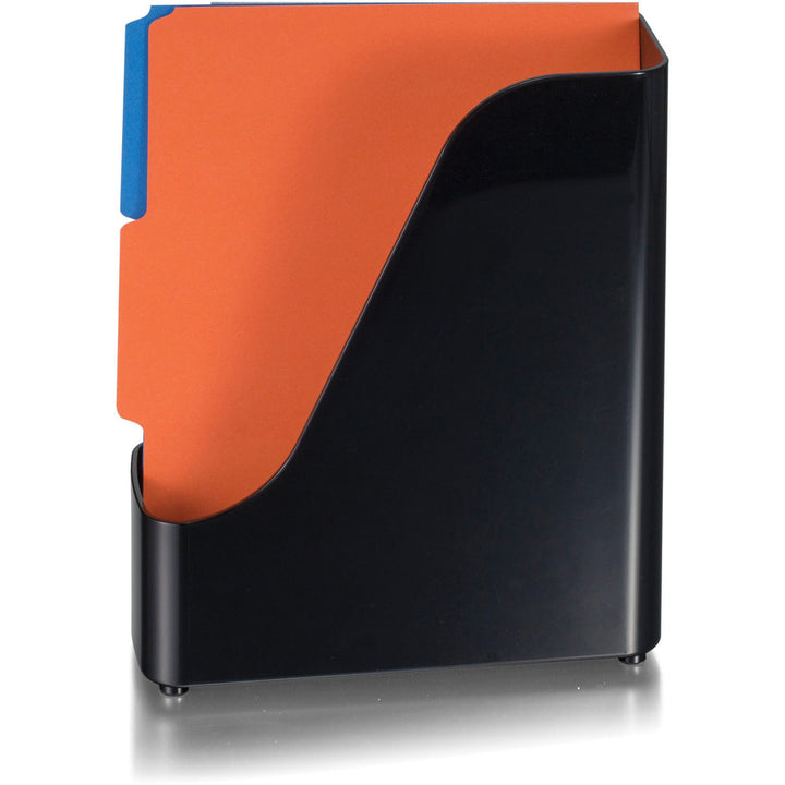 Image of Officemate Magazine File, Plastic, 3-4/5"x9-1/2"x11-1/2", BK