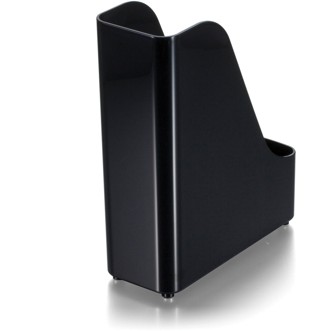 Image of Officemate Magazine File, Plastic, 3-4/5"x9-1/2"x11-1/2", BK