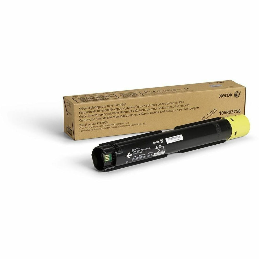 Image of Xerox® 106r03758 High-Yield Toner, 10,100 Page-Yield, Yellow