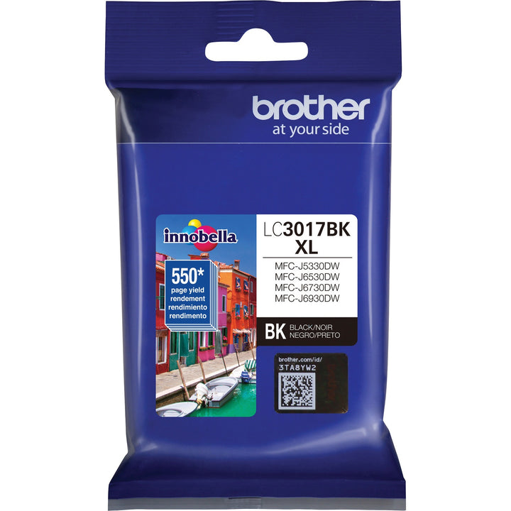Image of Brother Innobella LC3017BK LC3017 High Yield Ink Cartridge, 550 Pages, 1 Each