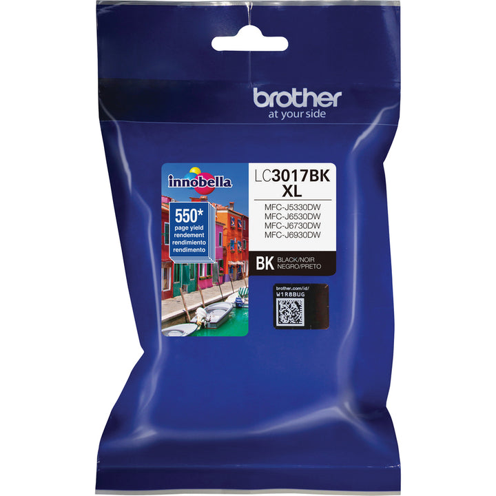 Image of Brother Innobella LC3017BK LC3017 High Yield Ink Cartridge, 550 Pages, 1 Each