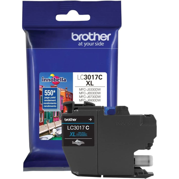 Image of Brother Innobella LC3017C LC3017 High Yield Ink Cartridge, 550 Pages, 1 Each
