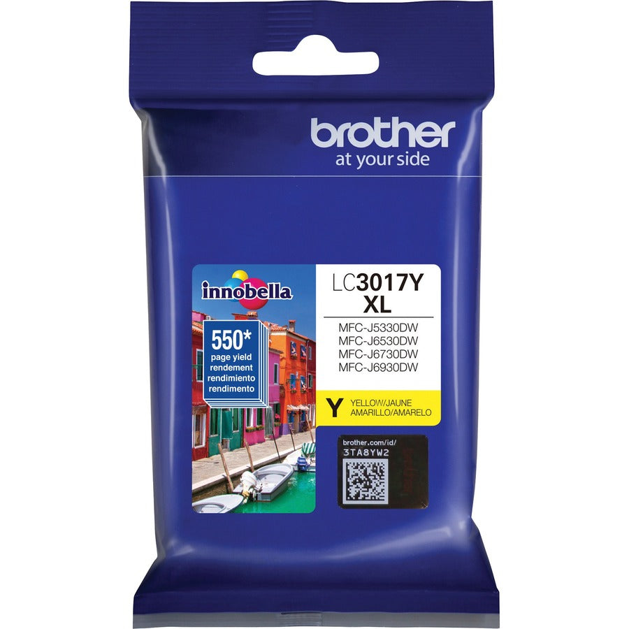 Image of Brother Innobella LC3017Y LC3017 High Yield Ink Cartridge, 550 Pages, 1 Each
