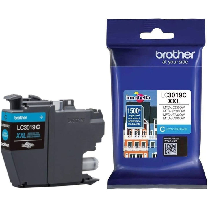 Image of Brother Innobella LC3019C LC3019 Super High Yield Ink Cartridge, 1500 Pages, 1 Each