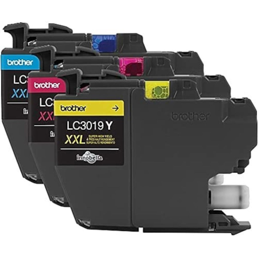 Image of Brother Innobella LC30193PK Genuine 3 Pack Super High Yield Color Ink Cartridges, 1500 Pages Cyan, 1500 Pages Magenta, 1500 Pages Yellow, 3 / Pack