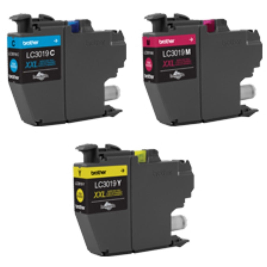 Image of Brother Innobella LC30193PK Genuine 3 Pack Super High Yield Color Ink Cartridges, 1500 Pages Cyan, 1500 Pages Magenta, 1500 Pages Yellow, 3 / Pack