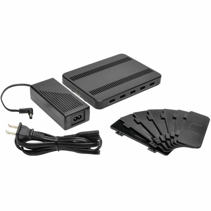 Image of Tripp Lite by Eaton USB Charging Station, 5-Port, 4-9/10"Wx2-3/5"Dx6-3/5"H, BK