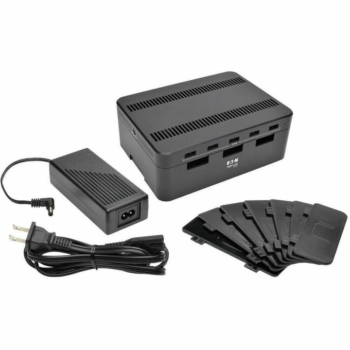 Image of Tripp Lite by Eaton USB Charging Station, 5-Port, 4-9/10"Wx2-3/5"Dx6-3/5"H, BK