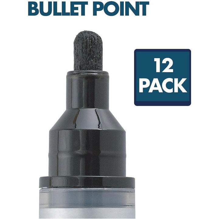 Image of Quartet 79553 Premium Dry-Erase Markers for Glass Boards, Erasable, Black Ink, 12 / Box