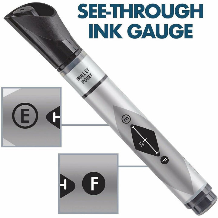 Image of Quartet 79553 Premium Dry-Erase Markers for Glass Boards, Erasable, Black Ink, 12 / Box