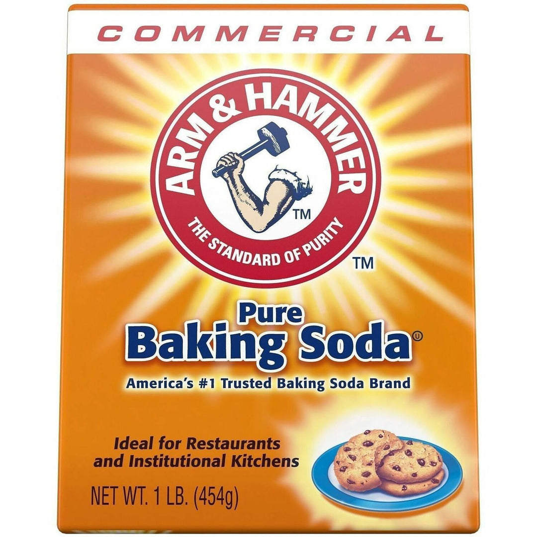Image of Arm & Hammer 3320084104 Pure Baking Soda, 16 oz (1 lb), Environmentally Friendly, Deodorize, White, 1 Each