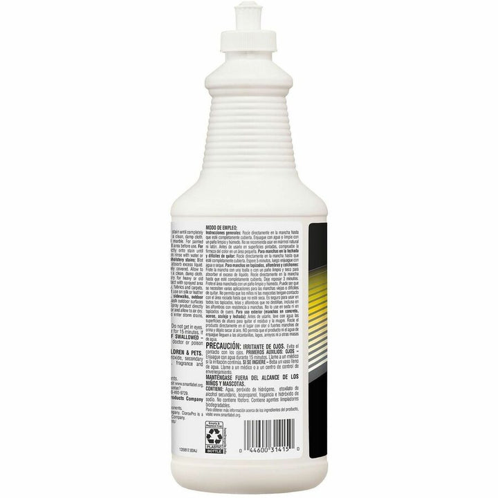 Image of CloroxPro™ 31415 Pull-Top Urine Remover for Stains and Odors, 32 fl oz (1 quart), Bleach-free, Dilutable, White, 1 Each