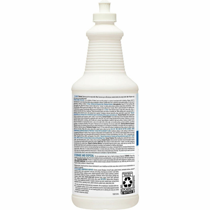 Image of Clorox® Disinfectant w/Bleach, Pull-Top, 32oz, 6/CT, White