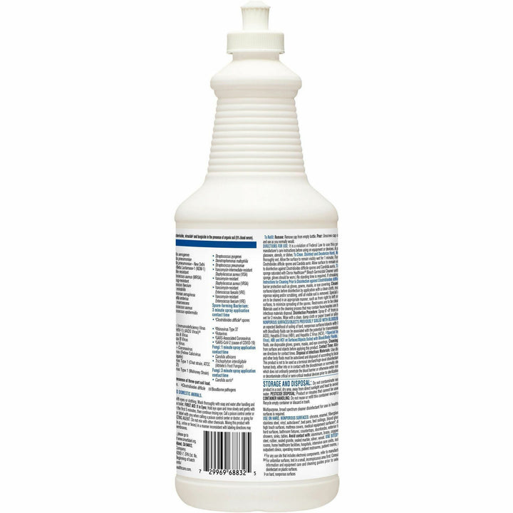 Image of Clorox® Disinfectant w/Bleach, Pull-Top, 32oz, 6/CT, White