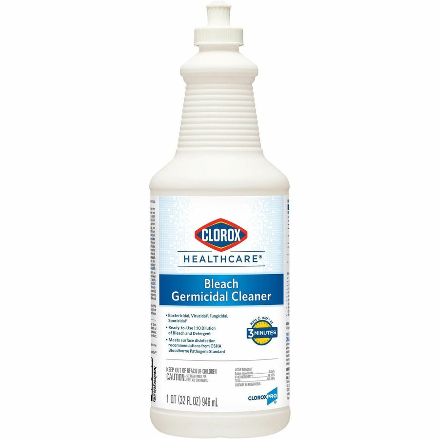 Image of Clorox® Disinfectant w/Bleach, Pull-Top, 32oz, 6/CT, White