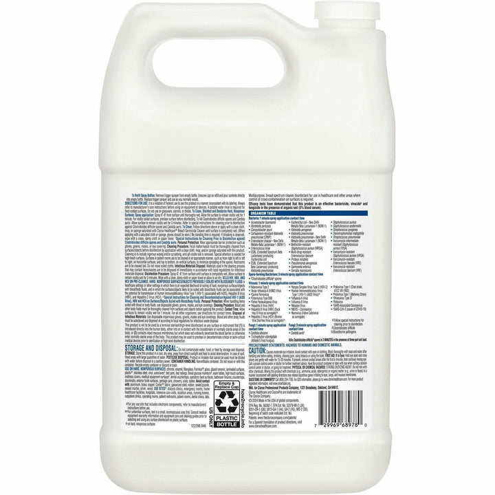 Image of Clorox® Dispatch Disinfectant w/Bleach, Refill, 128oz, 4/CT, White