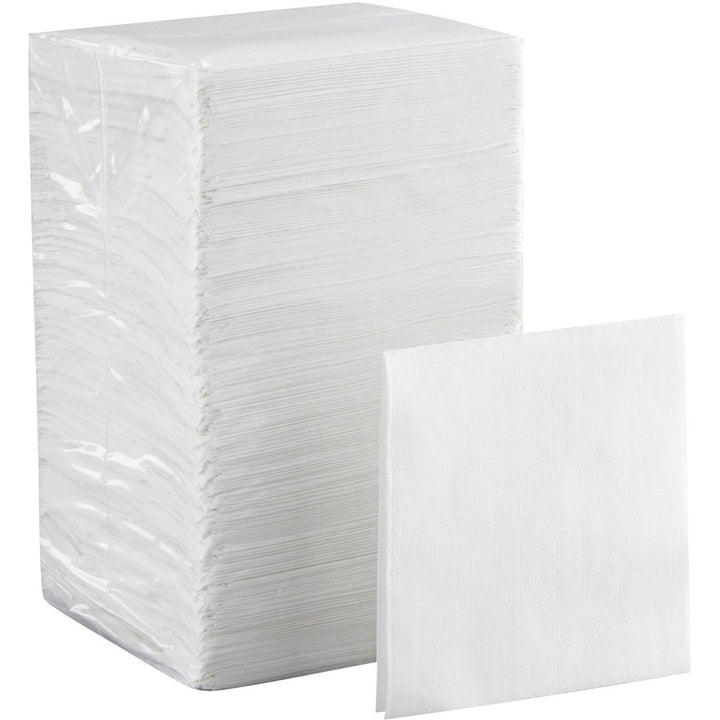 Image of Georgia-Pacific® Napkins,f/Beverage,1-Ply,9-1/2"x9-1/2",500/PK,8PK/CT,White