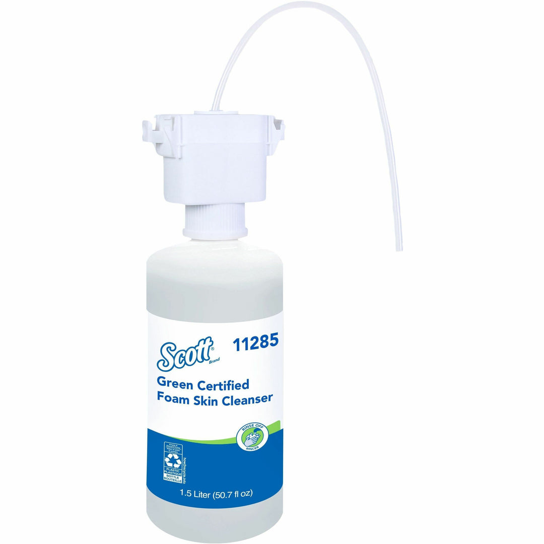 Image of Scott 11285 Essential Green Certified Foam Skin Cleanser, Foam, 1.59 quart, Applicable on Hand, Fragrance-free, Dye-free, 1 Each