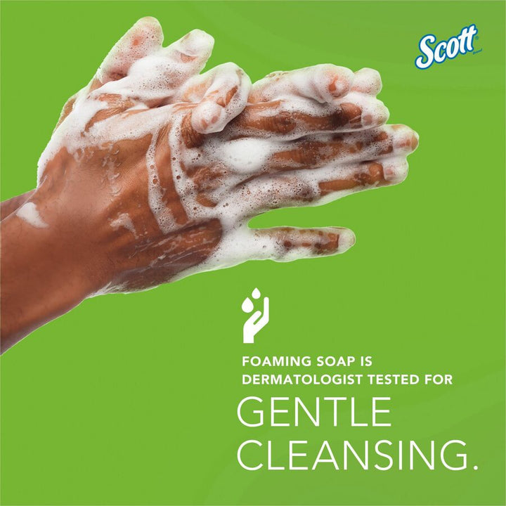 Image of Scott 11285 Essential Green Certified Foam Skin Cleanser, Foam, 1.59 quart, Applicable on Hand, Fragrance-free, Dye-free, 1 Each