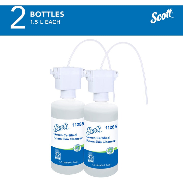 Image of Scott 11285 Essential Green Certified Foam Skin Cleanser, Foam, 1.59 quart, Applicable on Hand, Fragrance-free, Dye-free, 1 Each