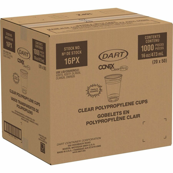 Image of SOLO® Cold Cup, Plastic, ClearProl, 16oz, 1000/CT, Clear