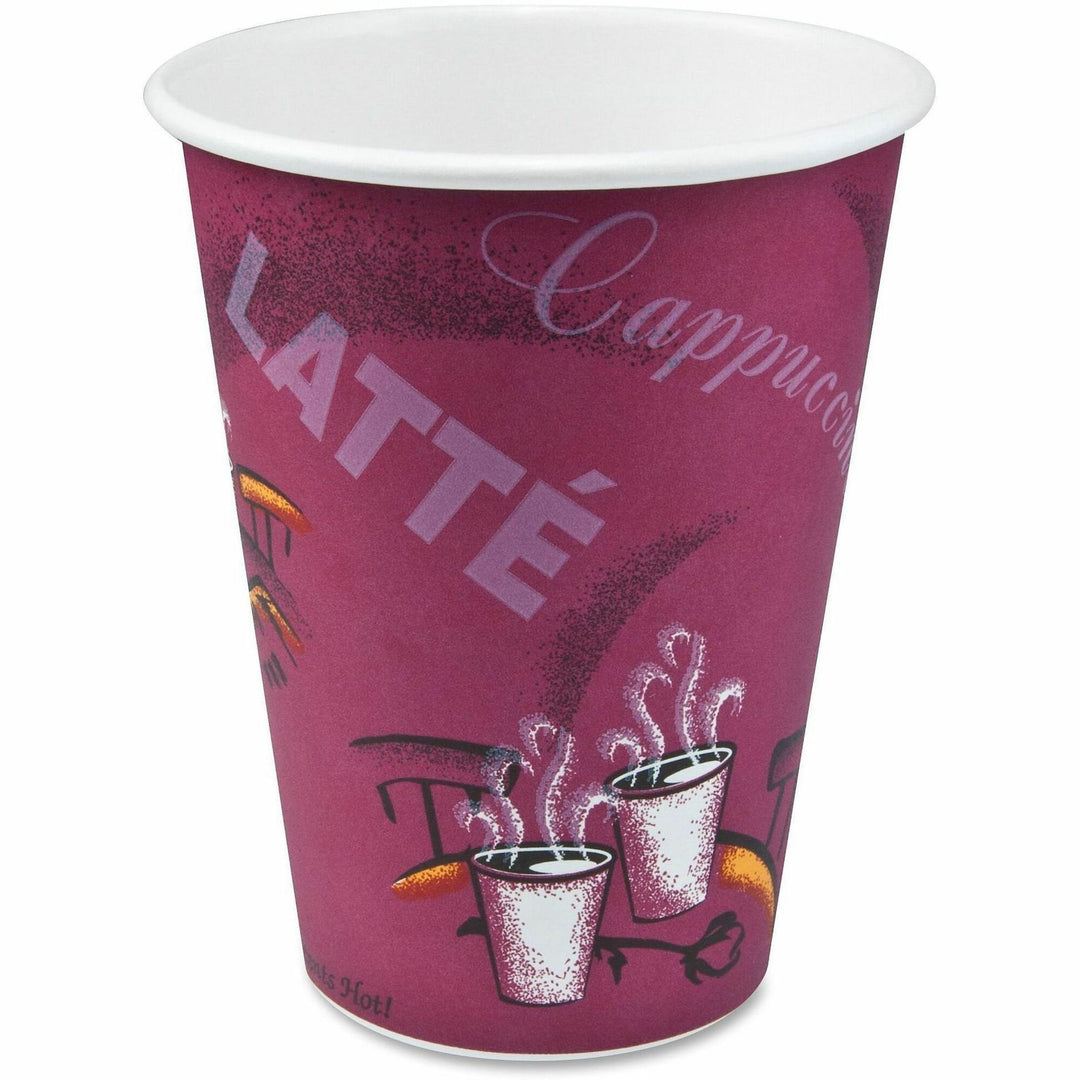 Image of Solo 412SIN0041CT 12 oz Bistro Design Disposable Paper Cups