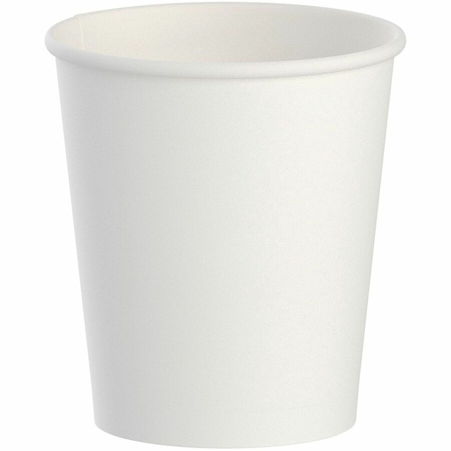 Image of Solo Bare 442050 3 oz Treated Paper Water Cups, 3 fl oz, White, Paper, Water, 100 / Pack