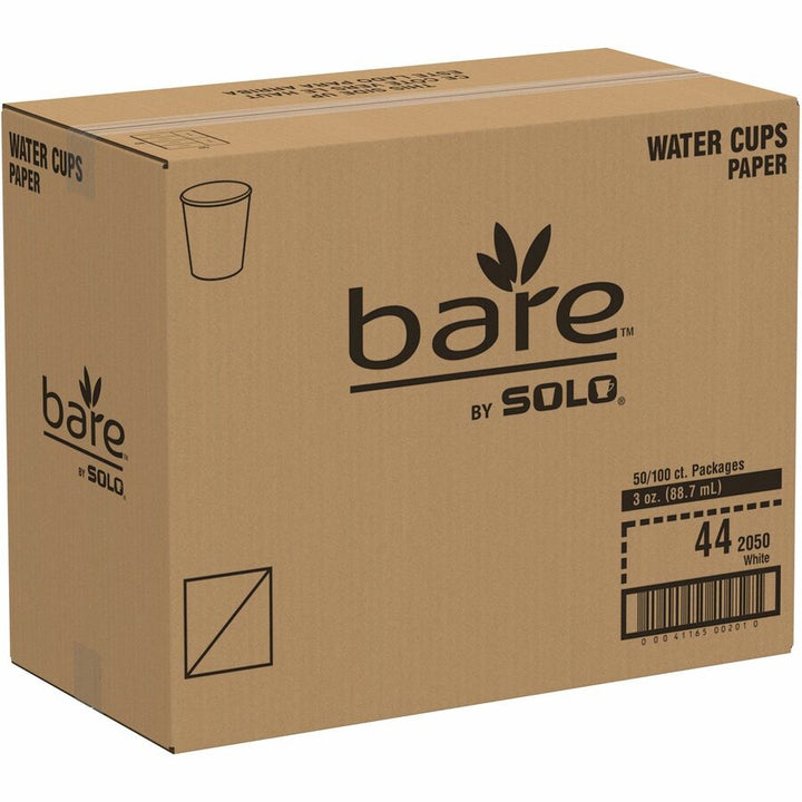 Image of SOLO® Water Cups, Treated Paper, 3 oz, 5000/CT, White