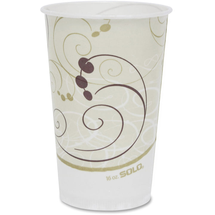 Image of SOLO® Cold Cup,Waxed Paper,16oz,Symphony Design,50/PK