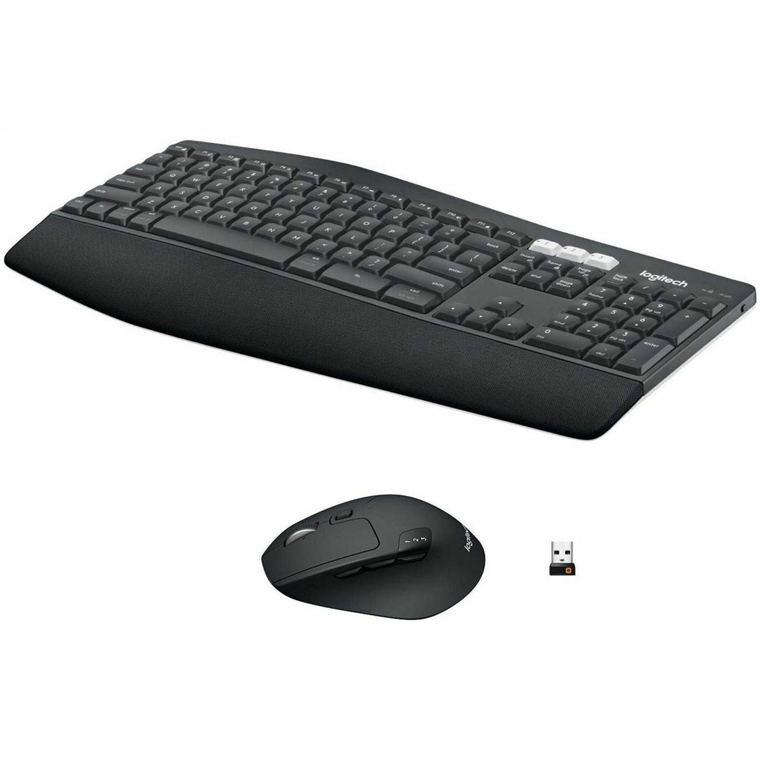 Image of Logitech® Keyboard/Mouse, Wireless, 16-9/10"Wx8-1/4"Dx1"H, BK