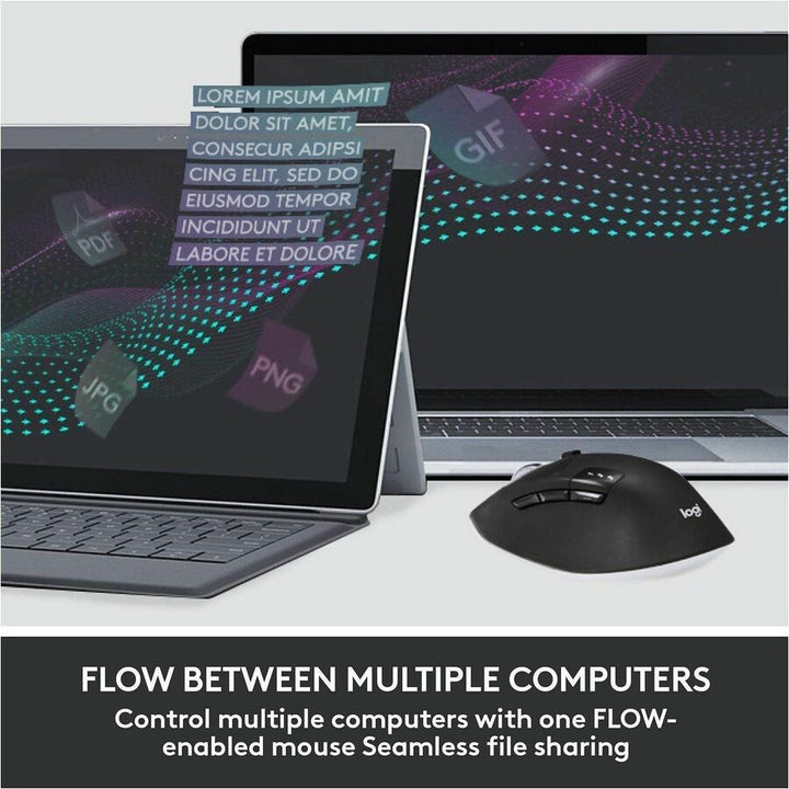 Image of Logitech® Keyboard/Mouse, Wireless, 16-9/10"Wx8-1/4"Dx1"H, BK