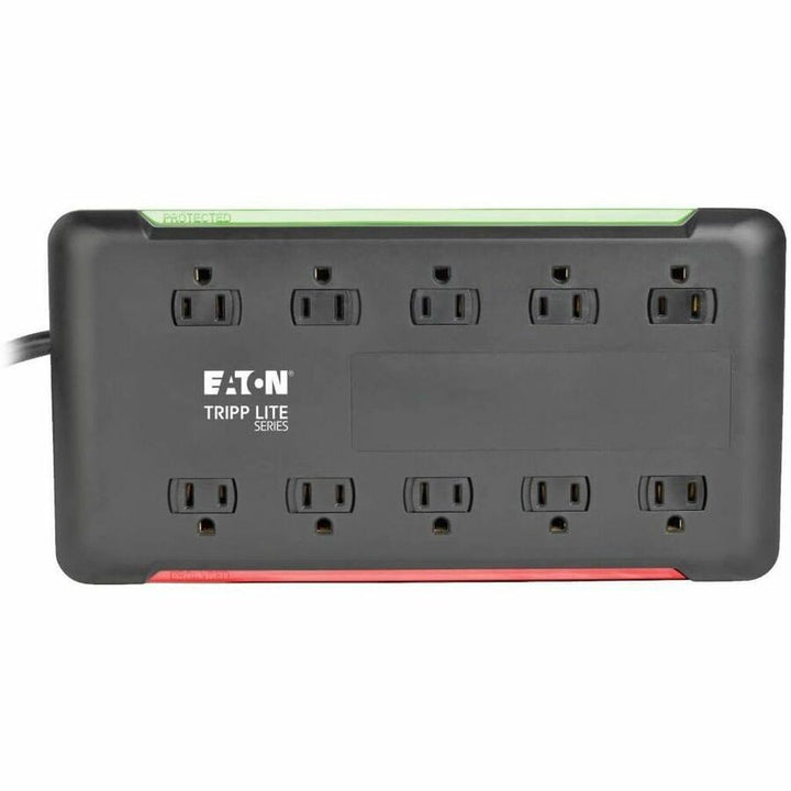 Image of Tripp Lite by Eaton Surge Protector, 10-Outlet, 5-7/10"Wx11-1/10"Lx1-3/10"H, BK