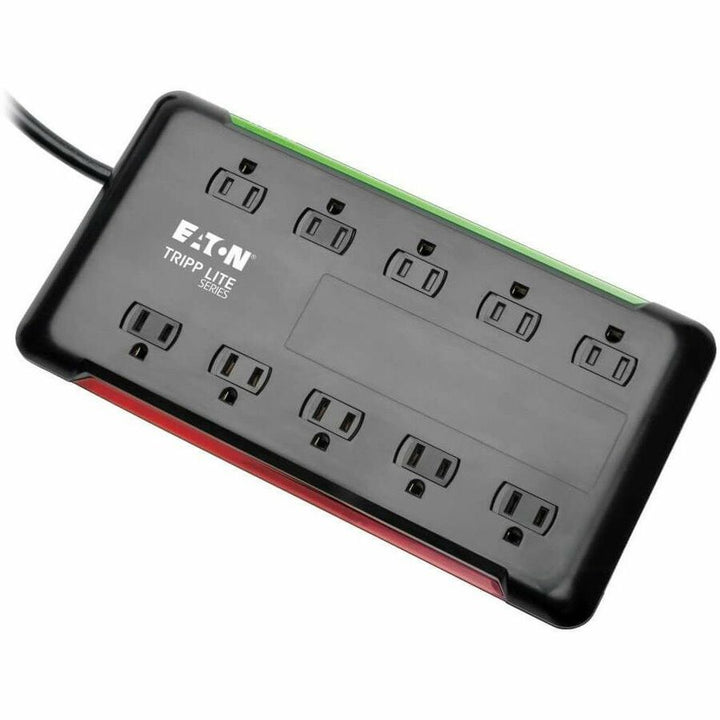 Image of Tripp Lite by Eaton Surge Protector, 10-Outlet, 5-7/10"Wx11-1/10"Lx1-3/10"H, BK