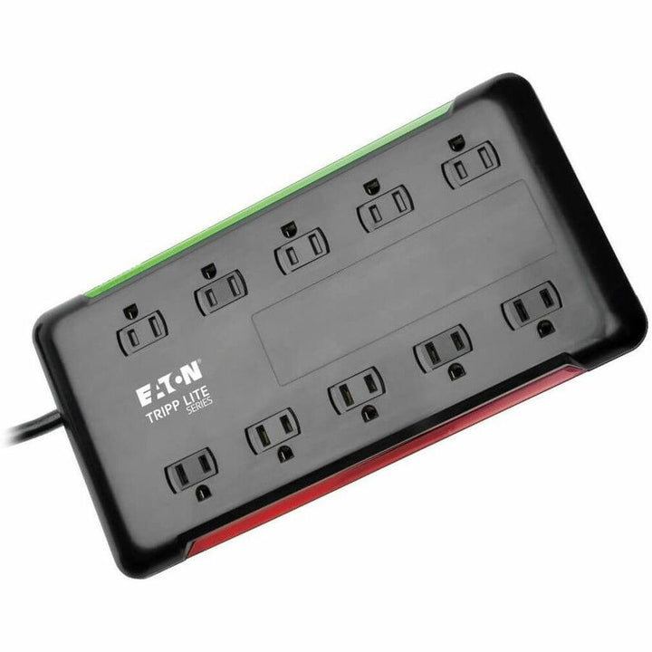 Image of Tripp Lite by Eaton Surge Protector, 10-Outlet, 5-7/10"Wx11-1/10"Lx1-3/10"H, BK