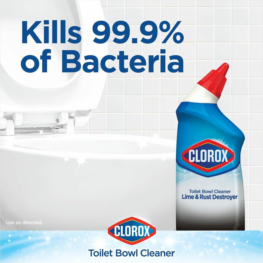 Image of Clorox® Toilet Bowl Cleaner/Stain Remover,Angle Neck,24oz,12/CT,CL