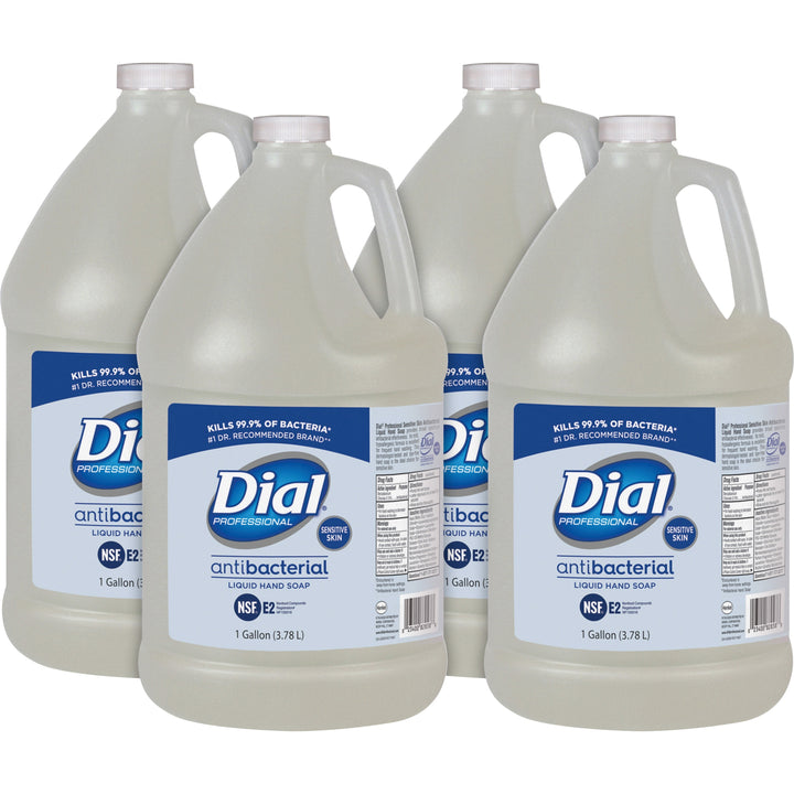 Image of Dial® Soap Refill,Liquid,Sensitive Skin, 1Gal, 4/CT, Clear