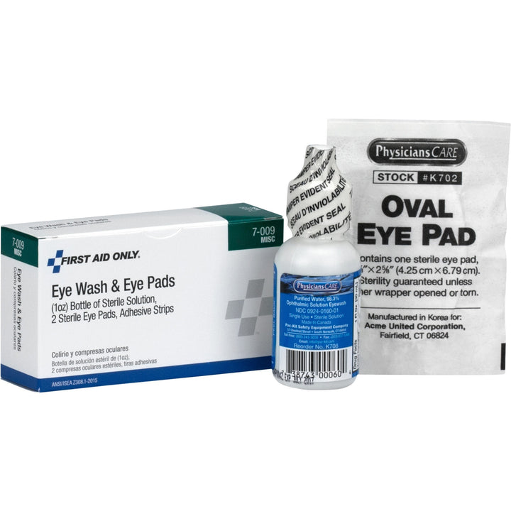 Image of First Aid Only 7-009 Eye Wash 5-piece Set, 1 Each
