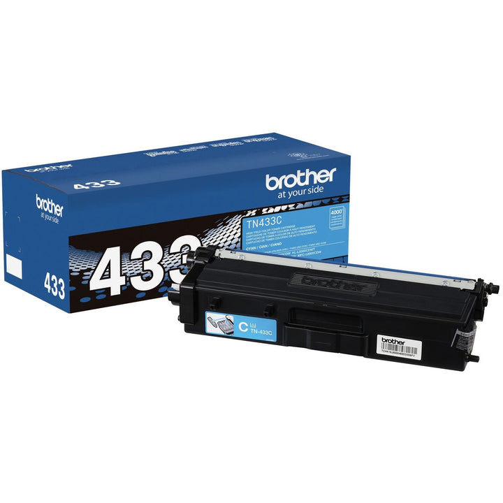 Image of Brother TN433C Toner Cartridge, 4000 Pages, 1 Each