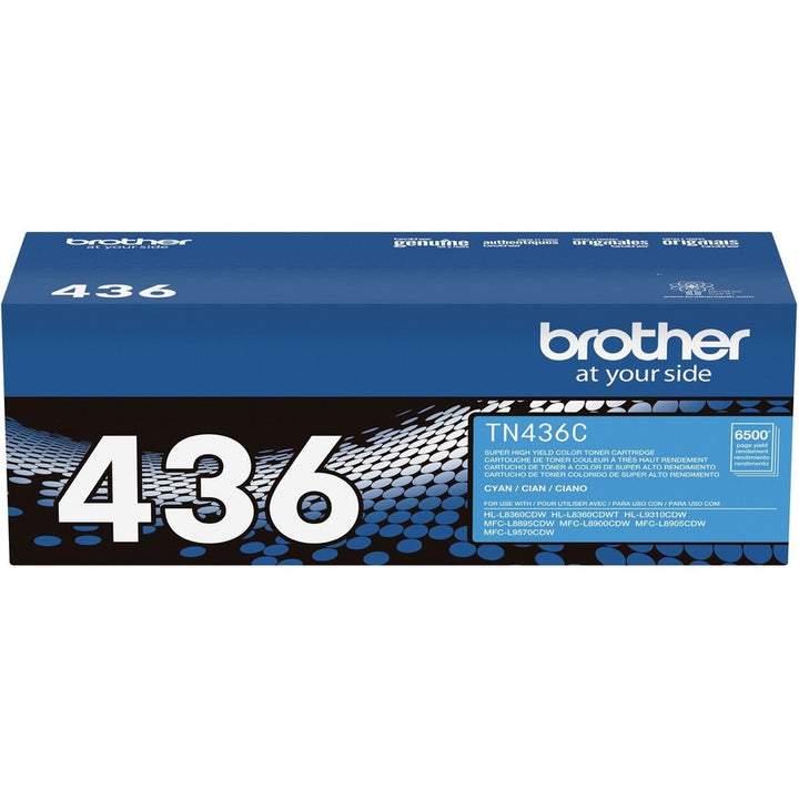 Image of Brother TN436C Toner Cartridge, 6500 Pages, 1 Each