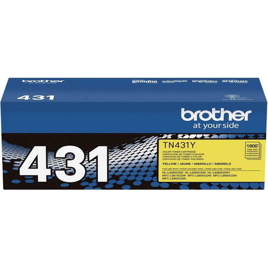 Image of Brother TN431Y Toner Cartridge, 1800 Pages, 1 Each