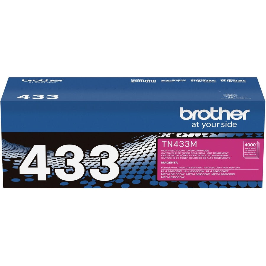 Image of Brother TN433M Toner Cartridge, 4000 Pages, 1 Each