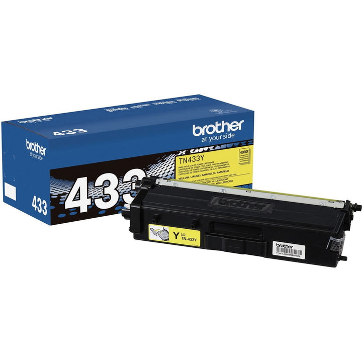 Image of Brother TN433Y Toner Cartridge, 4000 Pages, 1 Each