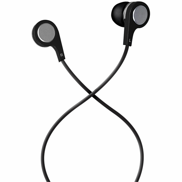 Image of Maxell® B-13 Bass Earbuds with Microphone, 52" Cord, Black