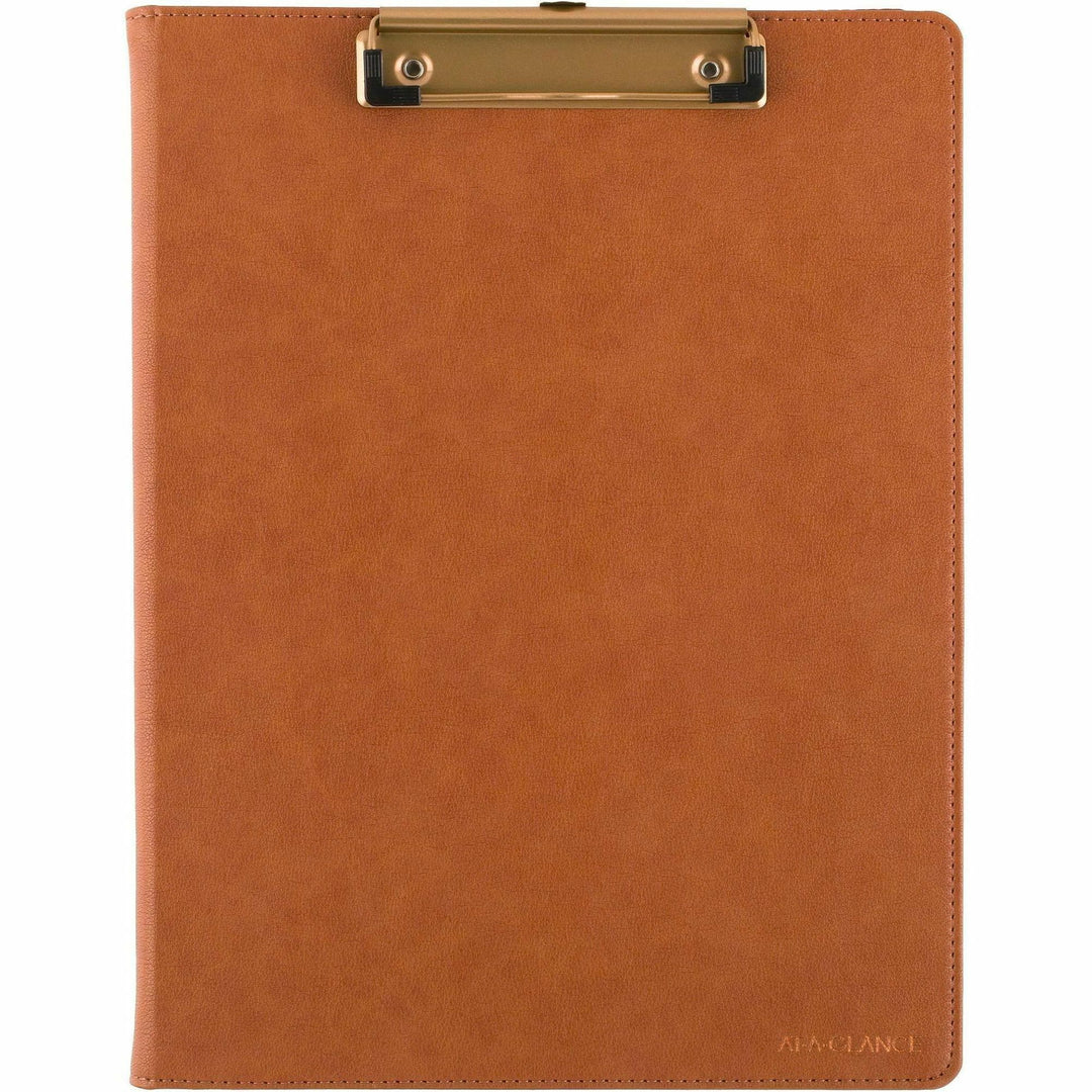 Image of AT-A-GLANCE® Signature Collection Monthly Clipfolio, 11 x 8, Distressed Brown Cover, 13-Month: Jan 2025 to Jan 2026