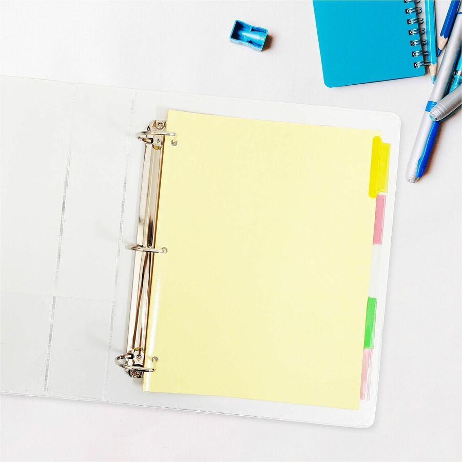 Image of Business Source Ring Binder Indexes,2"Tabs, 11'x8-1/2",5Tabs,5ST/BX,MI
