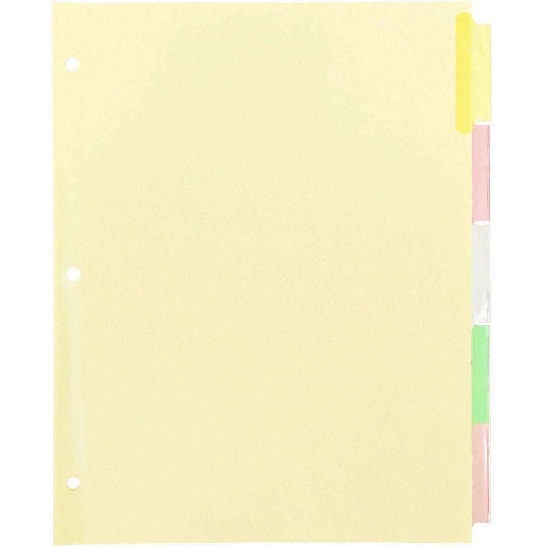 Image of Business Source Ring Binder Indexes,2"Tabs, 11'x8-1/2",5Tabs,5ST/BX,MI