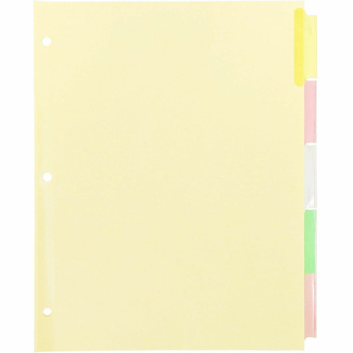 Image of Business Source Ring Binder Indexes,2"Tabs, 11'x8-1/2",5Tabs,5ST/BX,MI