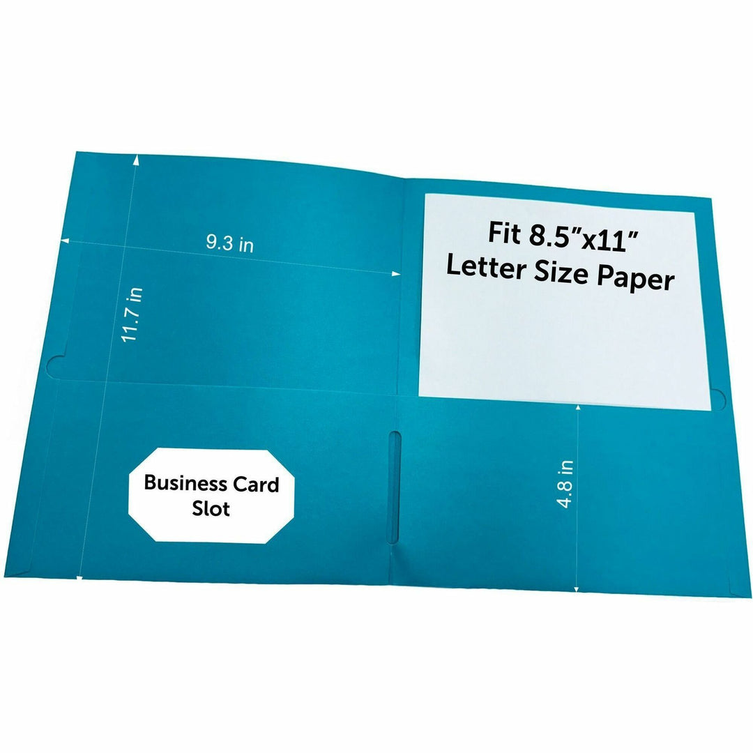 Image of Business Source Portfolio,2-Pocket,125-Sht Cap,8-1/2"x11-1/2",25/BX,TL