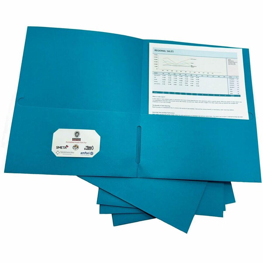 Image of Business Source Portfolio,2-Pocket,125-Sht Cap,8-1/2"x11-1/2",25/BX,TL