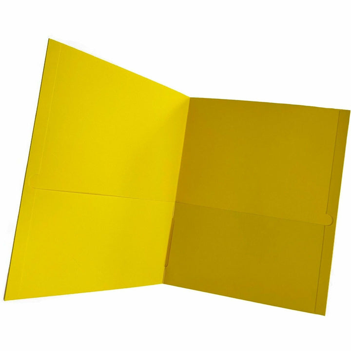 Image of Business Source Portfolio,2-Pocket,125-Sht Cap,8-1/2"x11-1/2",25/BX,YW